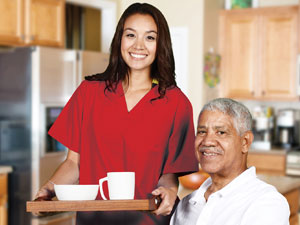 caregiver with african american client