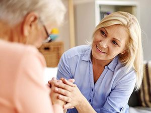 senior facing depression with daughter