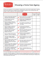 Agency Evaluation Checklist