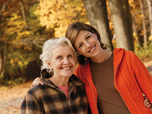 seniors outside in atumn